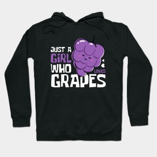 Just A Girl Who Loves Grapes Funny Hoodie